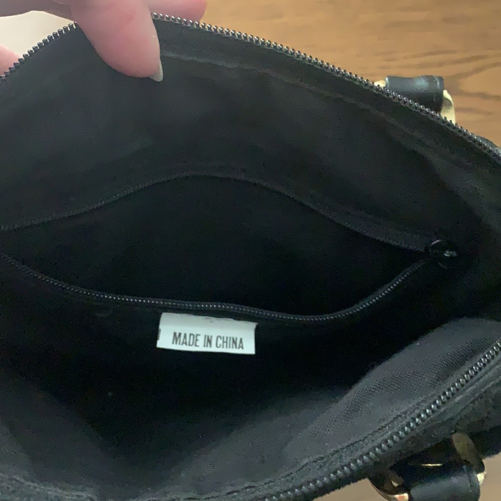 Patchwork Mini Semi-Leather Handbag Euc - image 6